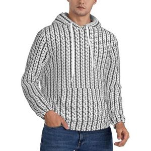 OAZCVBNN Van de de Druk Unisex Mode Hooded Pullover Casual Wear van de ijshockeykunst voor Openluchtactiviteiten en het Kamperen, Zwart, XS
