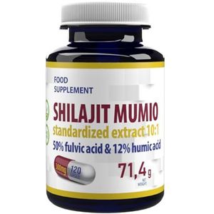 Hepatica Shilajit Mumio Extract 5000mg | 10:1 Extract (500 mg) | 120 veganistische capsules | Ondersteuning voor energie, uithoudingsvermogen en vitaliteit met hoge sterkte | Getest door 3e partij in
