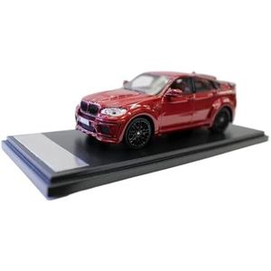 1:43 for BMW X6 SUV Gegoten Model Auto Miniatuur Voertuig Collectie Metalen Speelgoed Auto Cadeau Afgewerkte Auto(Color:Red)