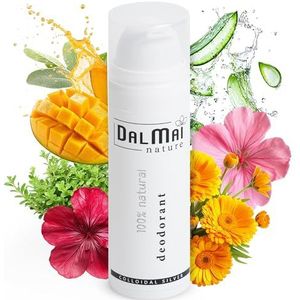 Dalmai Nature - Natuurlijke Deodorant zonder Aluminium, zonder Alcohol, Krachtige 100% Natuurlijke en Effectieve Antimicrobiële met Zilver - Deodorant men, Women en Kinderen - Deo Creme Ongeparfumeerd