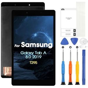 LCD-display voor Samsung Galaxy Tab A 8,0 inch 2019 T295 LCD-scherm voor Galaxy Tab A 8.0 SM-T295 T295 Vervangend beeldscherm, touchscreen, digitizer, volledige montage, 8,0 inch, zwart, niet voor