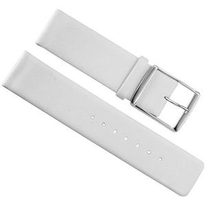 dayeer Man Vrouw Lederen Horlogeband Voor CK k2g211 k2g271 k76211 k76271 Horlogeband Horlogeband vervanging (Color : White, Size : 18mm)