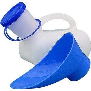 Urinoir voor dames en heren, uniseks, voor auto, 1000 ml, draagbaar, urinaal, reizen, herbruikbaar, flesje urine, voor de mobiliteit van oudere mensen