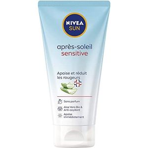 NIVEA Sun Sensitive SOS After Sun Gel (1 x 175 ml), biologische aloë vera-gel, hydraterend en kalmerend, after sun gel zonder bijzondere geur voor de gevoelige huid