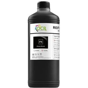 1000 ml T9451 T9454 pigmentinkt compatibel met Workforce Pro WF-C5290 C5790 WF-C5210 C5710 navuloptie (1000 ML-BK)