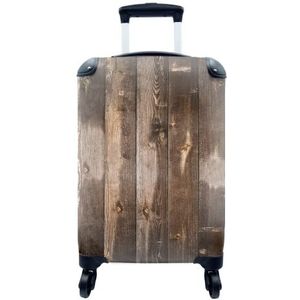 MuchoWow® Koffer - Houten - Hardhout - Vintage - Past binnen 55x40x20 cm en 55x35x25 cm - Handbagage - Trolley - Fotokoffer - Cabin Size - Print