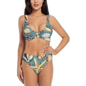 Zelinge Vrouwen Hoge Taille Bikini Sets Zomer Badpak Twist Front Badpak S-2XL