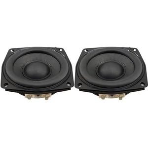 GatherTOOL 2 stks * 2.5 Inch Full Range Bluetooth HIFI Speaker Unit 8Ohm 15W Dubbele Neodymium Papier Basin Volledige Frequentie Luidspreker Home Theater (Kleur: 2 stuks)