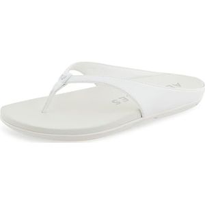 Aerosoles Fisher platte sandaal voor dames, Helder Wit Kunstleer, 37 EU