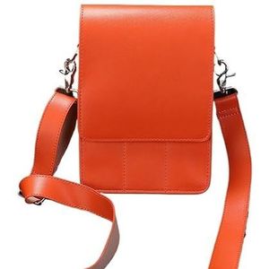 PXAMORTEL Kapperstas 1 stuks PU-lederen haarschaartas Clips tas Kappersschaar Holster Pouch Houder Case met heupriem Kapperstas(Orange)