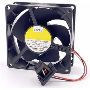 LMNCBVYA High-Performance 90mm Server Cooling Fan for SanAce 92WF 9WF0924H203, DC 24V, 0.35A, 3-Wire Design