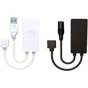 1 x Tuya DC5-24V Mini WiFi RGB LED-controller. Bedien de lichtbalk met DC-SJB920-420A, USB-interface)