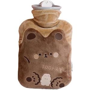 Warmwaterkruikenzak voor meisjes, pluche schouder, handwarmer, warmtepakket, warme buik, instant warm pak, winter, waterverwarmingskussen, warmwaterzak (500 ml 2)