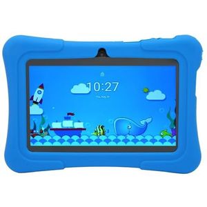 7 Inch Tablet voor10.0, 32GB ROM Quad Core voor10 Tablet, WiFi, Dubbele Camera, met Zachte Siliconen, voor Leren, Kijken en Spelen van Games (Donkerblauw)