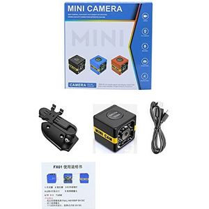 FX01 HD Mini-camera IK P Kleine CAM 1080P Sensor Night Vision Camcorder Micro Videocamera DVR DV Motion Recorder Camcorders Videorecorder(Add 16GB TF Card,Nero)