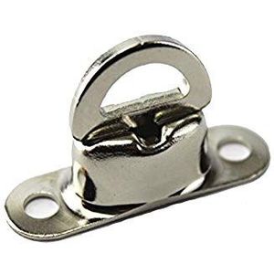 10 x draaisluiting voor ovale ogen 22,5 mm x 13,5 mm, schroefsluiting, roestvrij staal Nirosta, dekzeilen