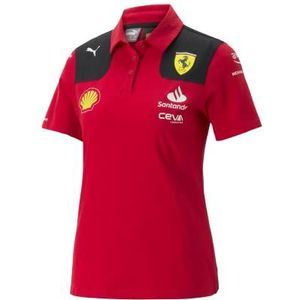 2023 Ferrari Team Polo Shirt (Red) - Ladies