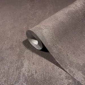 marburg Behang bruin metallic pleisterlook, betonlook, vliesbehang voor woonkamer of slaapkamer, Made in Germany, 10,05 x 0,53 m