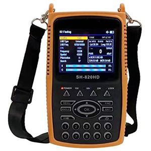 Satellietzoeker, DVB-S2 DVB-T2 Combo Digitale Signaalzoeker Meter Ondersteuning CCTV 3.5 Inch HD TFT Lcd-scherm 8PSK 32APSK VS 810HD Multifunctionele Digitale Satellietmeter (Color : SH-820HD T2 S2,