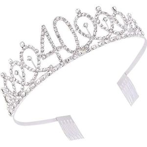 Bruidsdialoog, bal tiara, prinses tiara, volwassen 1 pc Vrouwen Hoofdband Legering Accessoires Inbrengen Diamante Goud Prinses Hoofd/Tiara Crystal Th Kronen Koningin Kostuum Prom Tiara (Color : Gylle