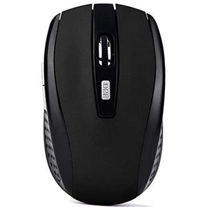 Voor Mouse Raton 2,4 GHz draadloze gamingmuis compatibel voor tablet laptop USB-ontvanger draadloze optische muis compatibel voor PC computer muis gaming muis muis (zwart)