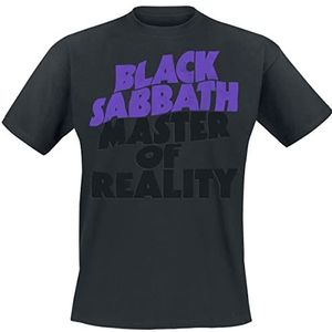 Black Sabbath Master Of Reality Tracklist T-shirt zwart M 100% katoen Band merch, Bands