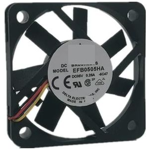 Voor delta EFB0505HA 5010 5V 0,25A 5cm luchtvolume PWM temperatuurgeregelde koelventilator