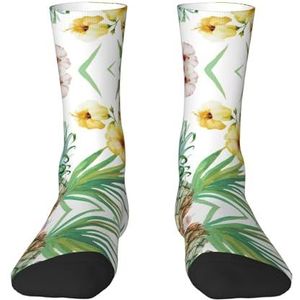 Tropische ananas volwassen grappige 3d sokken crew sokken nieuwigheid sokken gag geschenken, zachte gezellige sokken., Wit, Eén Maat