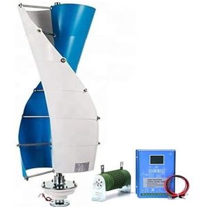HUIZHITENGDA 10000W Windturbine Generator Kit 12V-220V Draagbare Windenergie Turbine Generator Kit met 2 Bladen/Controller, Windsnelheid van 2,5 m/s om te starten,24v