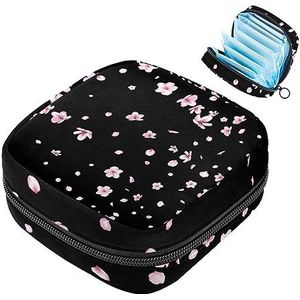 MUOOUM Lente Kersenbloesem Maandverband Opbergtas Draagbare Menstruatie Tas voor Vrouwen Tiener Meisjes Menstruatie Cup Pouch Nursing Pad Houder