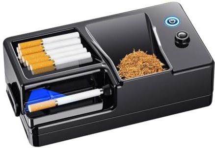 Tabaksrolmachine - Oplaadbare Elektrische Sigarettenmachine - Infrarood LED - Automatische Draagbare Vulmachine - Zwart