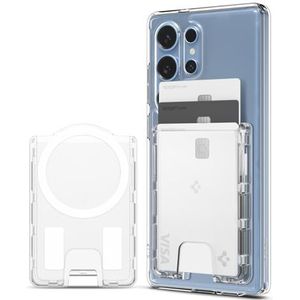 Spigen - Ultra Hybrid MagFit Kaarthouder - Transparant - Polycarbonaat