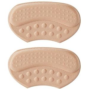 Voethakbeschermerstickers for damesschoenen Hakpijnverlichting Kussenvulling for hoge hakken Inserts Pas schoenmaatvuller aan (Color : Beige Color)