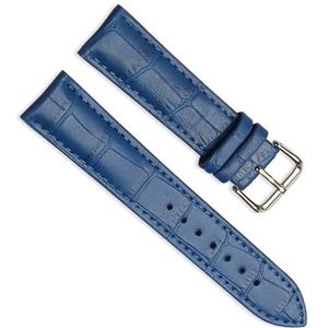 dayeer Zachte lederen horlogeband Horlogeband voor Tissot Horlogeband voor Seiko Accessoires Polsband (Color : Blue, Size : 24mm)