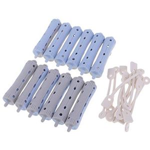 12x Haar Krultang Klemmen Kapper Perm Staven Haar Styling DIY Tool 7 X 1,7 cm