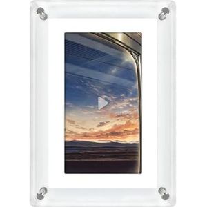 Acryl Digitaal Fotolijstje 5 Inch 1200mAh Verticaal Display IPS Scherm 4G Geheugen Batterij Digitaal Fotolijstje Eenvoudig delen