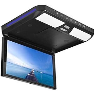 Draagbare dvd-speler voor videospelers op hoofdsteunen in auto's HD DVD Auto Video Speler 13.3 Inch Auto Monitor 1080 P Multimedia Plafond TV Camper Dak Mount Display HDMI USB FM Out met HD-roterend s