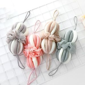 Bad Bom Bad Bad Bad Bal Bad Bloem rub Terug schuimende toiletartikelen