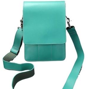 Kapperstas, gereedschapstas, 1 stuks, PU-leer, haarschaartas, clips, tas, kappersschaar, holster, tashouder, hoes met heupriem (meerblauw)