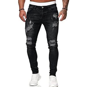 Heren Wandelbroek - Functionele Broek For Heren Met Riem, Ademend, Waterdicht, Trekkingbroek, Regular Fit, Werkbroek, Heren Vrijetijdsbroek, Lichte Zomerbroek(Noir,M)