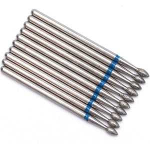 Nagelschuurkop, 10 stuks veelkleurige elektrische diamantnagelboortjes for manicure en pedicure(T26-43)