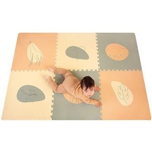 Stijlvolle Puzzelmat Baby 1,8x1,2m Jungle – 6 XXL-delen à 60x60cm – 20% Dikkere & Zachtere Speelmat Puzzelmat voor Kinderen – Schadstoffenvrije, Geurloze, Onderhoudsvriendelijke Puzzelmat
