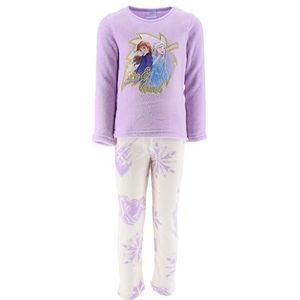 Frozen - Fleece Pyjama Set - Lila - Meisjes - Lange Mouwen - Tweedelig