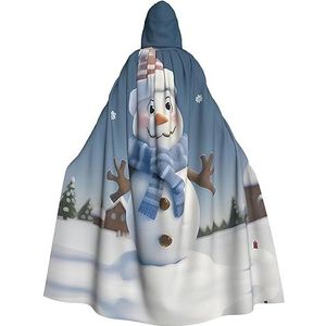 SSIMOO Leuke sneeuwpop unisex mantel-boeiende vampiercape voor Halloween - een must-have feestkleding voor mannen en vrouwen