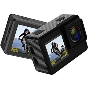 Actiecamera A10 Actie Camera 4k EIS Ultra HD 20MP Wifi 170D Onderwater Waterdichte Cam Touch Screen 4X Zoom Video go Sport Pro Cam (Color : Cam and Remote Mic, Size : Option6)