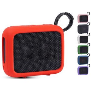 voor JBL GO 4 Speaker Siliconen Case Cover Beschermende Shockproof Draagbare Reizen Dragen voor JBL GO 4 (Rood)