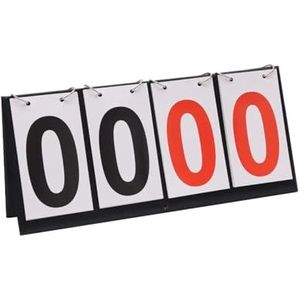 Scorebord， Tafelblad scoreteller, scorekeeper, scoreteller for buitensporten, volleybal, pingpongbal, tennis(White)