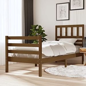 CBLDF Meubelsets-Bedframe Honingbruin Massief Hout 100x200 cm