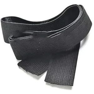 5Yards elastische band naaien kleding broek stretch riem kledingstuk DIY stof tailleband accessoires wit zwart 3,0 mm-50 mm-30 mm zwart