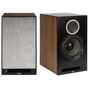 Elac Debuut Reference DBR62 Paar boekenplank luidsprekers (zwart/walnoot)